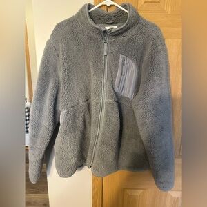 Maurices Gray Fleece Puffer Jacket